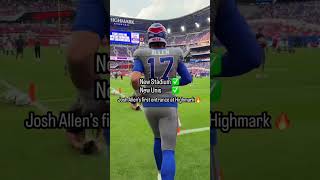 Josh Allen showing off his new