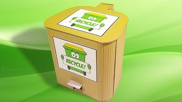 Make Recycle Bin From Cardboard