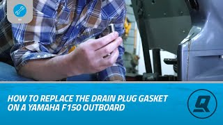 How to Replace the Drain Plug Gasket on a Yamaha F150 Outboard