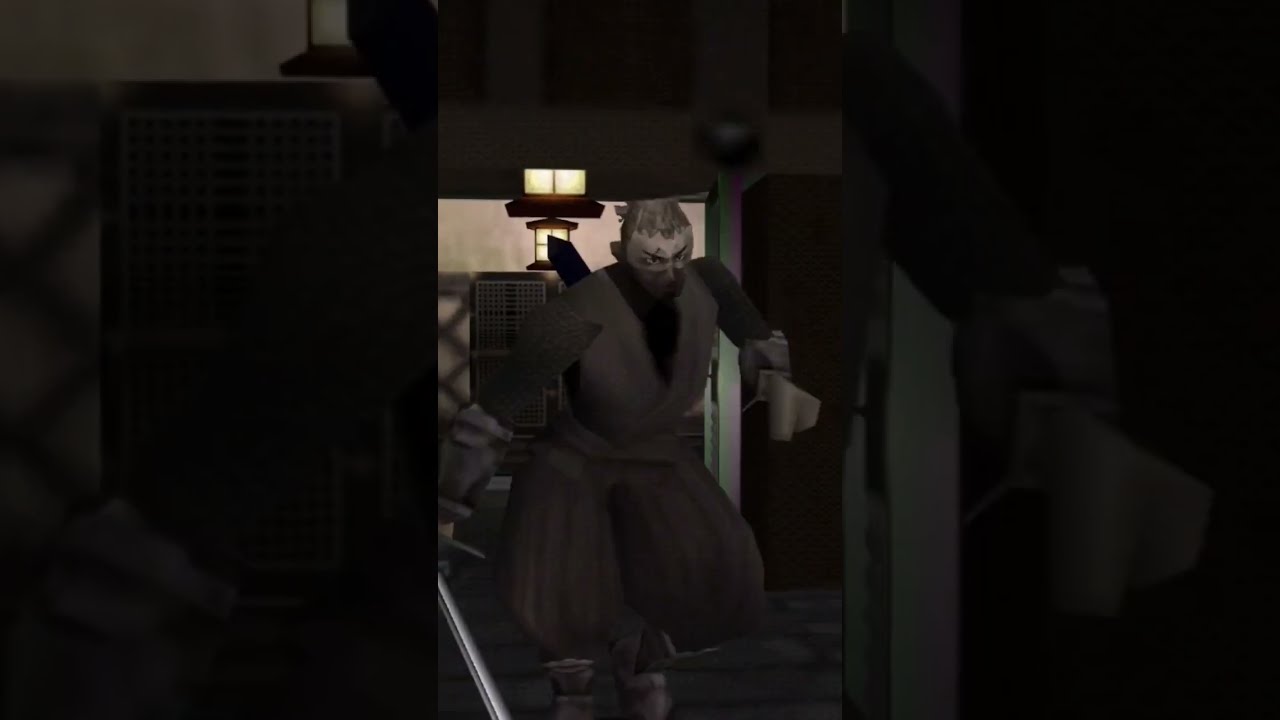 Your bodyguards are dead. And you are next. Tenchu 1 PS1 (Retro Game) 