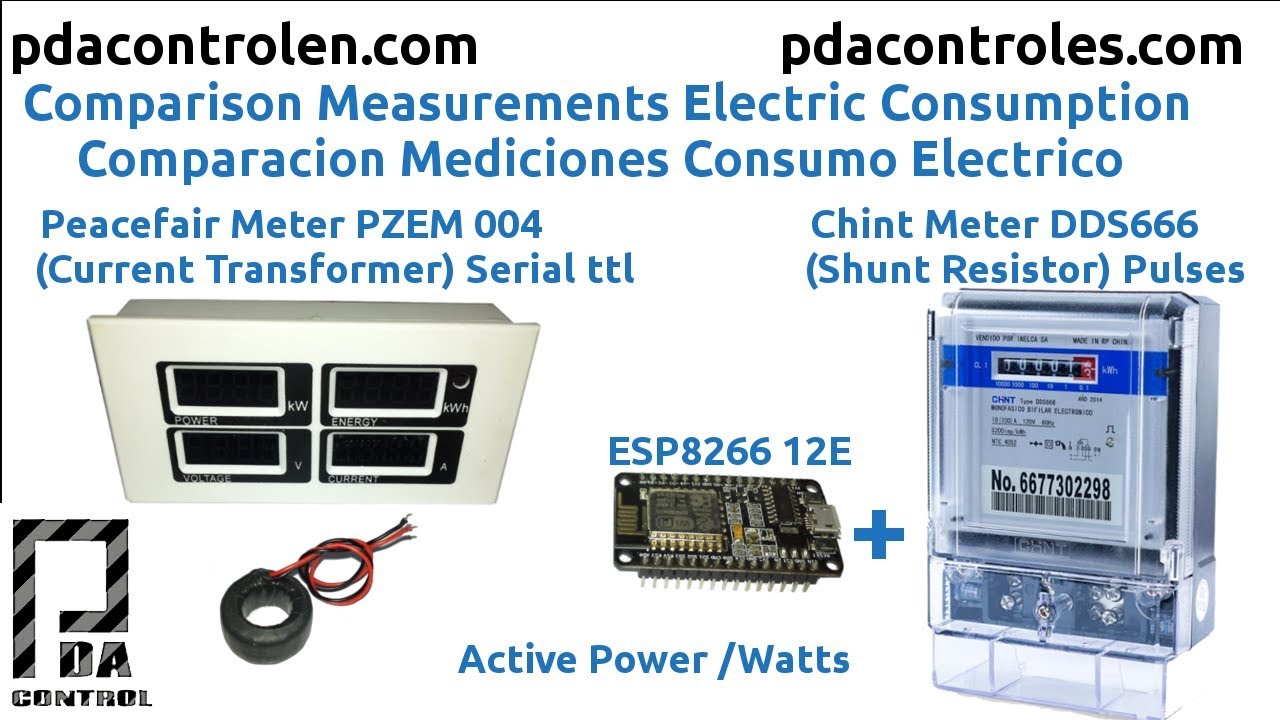 Medidor de consumo eléctrico casero con ESP8266 – Electrogeek