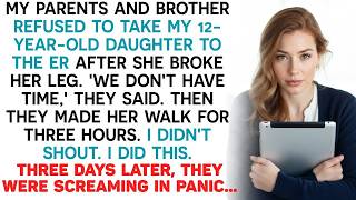 My Brother Refused To Drive My Injured Daughter To The ER — Then Forced Her To Limp Home Crying
