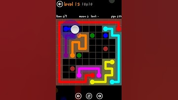 Flow Free 10X10 Jumbo Pack walkthrough level 12