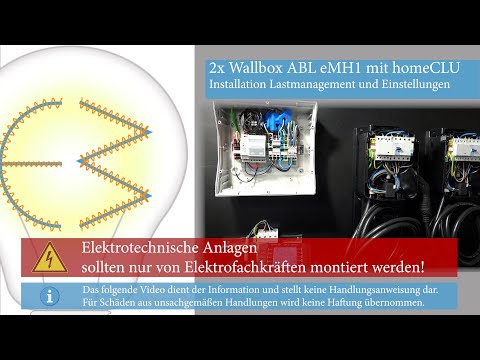 2x ABL eMH1 mit Lastmanagement homeCLU - Installation, Messen, Einstellungen