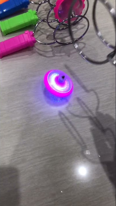 Flashing Led Spinning Top Magnetic Gyro Wheel Track Toy #toy #short
