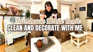 💕Farmhouse Mobile Home Clean and Decorate | Clean with me |Cleaning Motivation | Mobile home Living