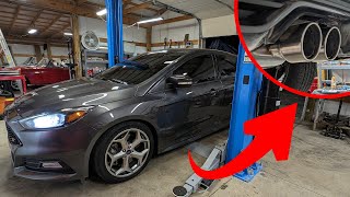 2017 Ford Focus ST Performance Exhaust Install + Sound (Borla)