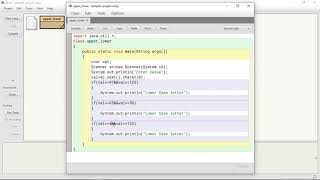 Java Programming   BlueJ Environment Character or Letter identification