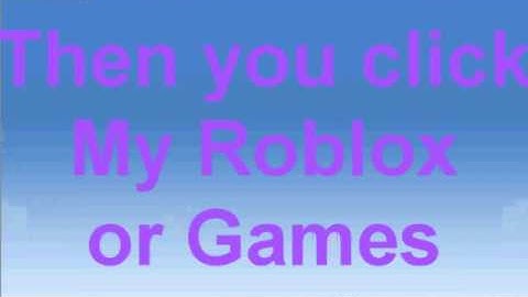 Roblox Tutorial August 2009 How to get back to the ROBLOX homepage