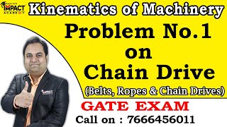 Problem No - 1 on Chain Drive | GATE 2023 |