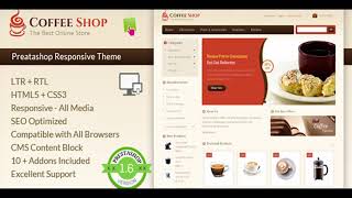 Coffee Shop - Prestashop Responsive Template Themeforest Website Templates And Themes