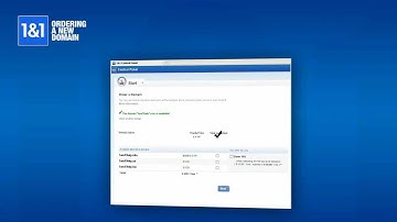 How to Order a New Domain Name with 1&1 MyWebsite