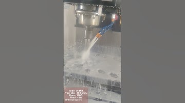 U drilling on VMC Machine..For more video subscribe my channel...☺️