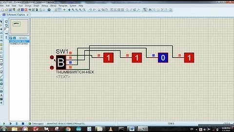 Binary Representation of Hex-decimal numbers using Logic Probe - Proteus for beginners tutorial # 10