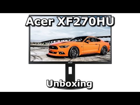 Acer XF270HU 1440p 144Hz Freesync 27" Gaming Monitor - Unboxing