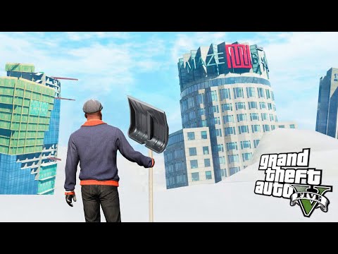 Видео: ЛЕДНИКОВЫЙ ПЕРИОД НАСТУПИЛ! Суровая зима и Зомби! - GTA 5 (Моды ГТА 5)