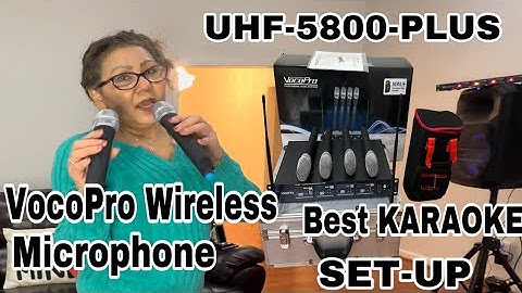 VocoPro UHF-5800- Draadloze microfoon- Uitpakken- Beste karaoke & eenvoudige installatie- Review ...