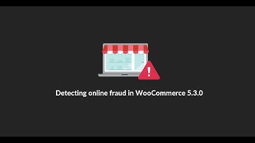 Detecting Online Fraud in WooCommerce 5.3.0