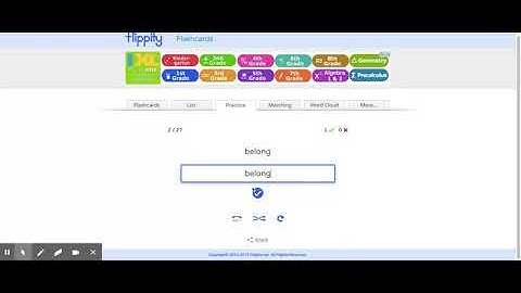 Flashcards on Flippity.net