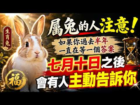 屬兔的人注意 如果你過去半年一直在等一個答案 七月十日之後會有人主動告訴你  #十二生肖 #佛学  #推背图 #生肖運勢 #知時命理 #偏財運 #生肖運勢 #橫財運 #命理分析 #天干地支