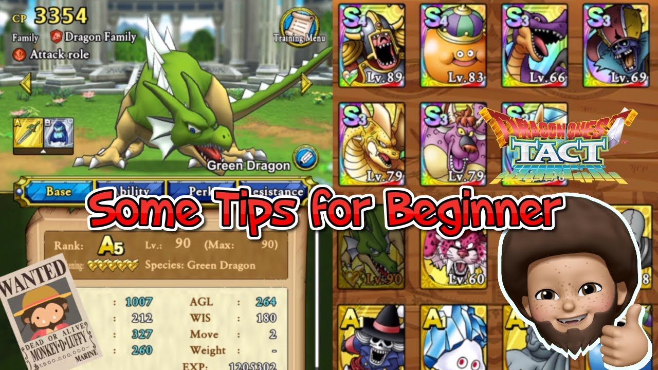 Dragon Quest Tact - Some Tips for Beginner