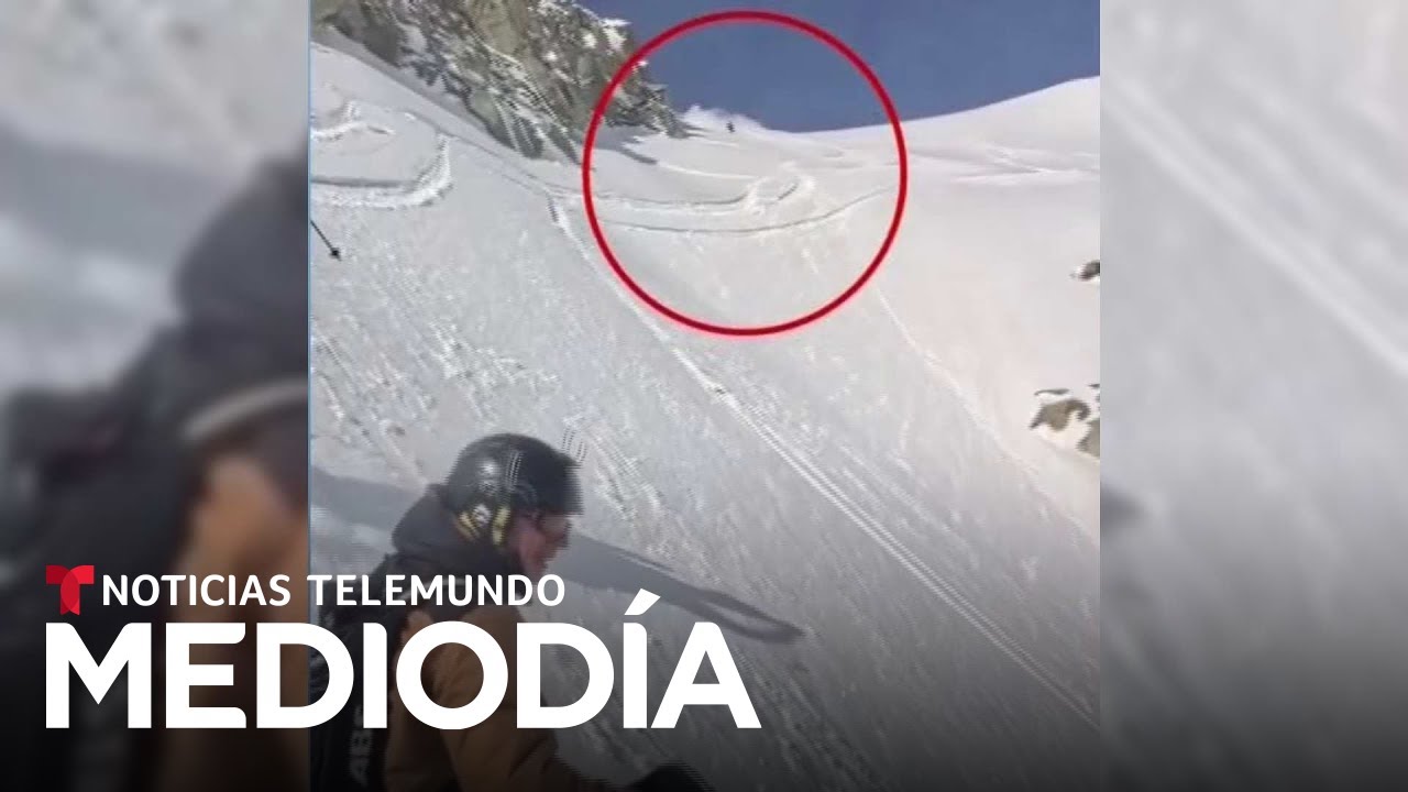 Una avalancha sorprende a un esquiador pero una bolsa de aire le salva ...