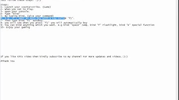 10 Steps - Counter Strike1.6| How To Bind Your Own Keys In Counter Strike 1.6| Official Video