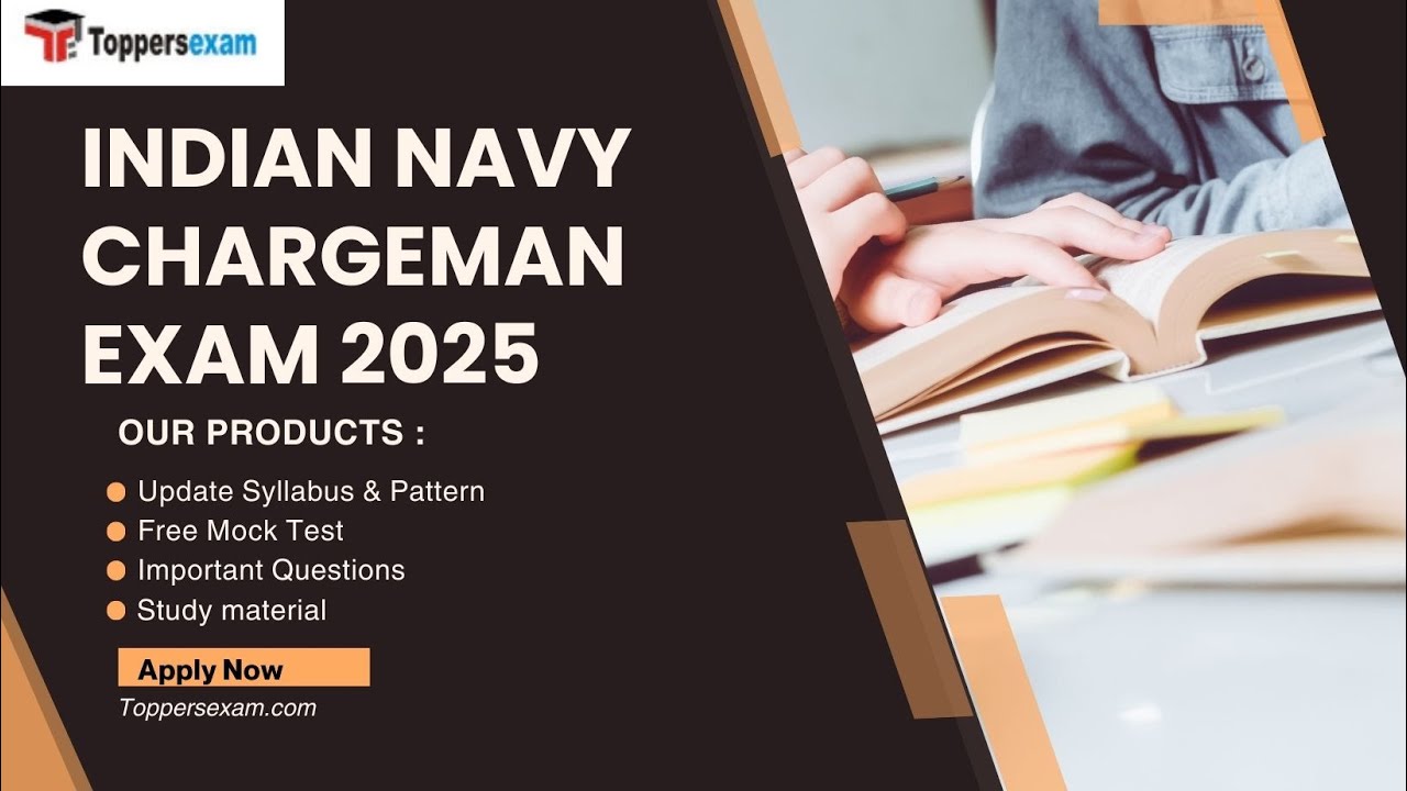 INDIAN NAVY CHARGEMAN Update Syllabus & Pattern, Free Mock Test, Important Questions, 