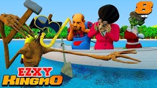 Scary Teacher 3D - Siren Head vs She Hulk MissT Hello Neighboy Boat Funny Family