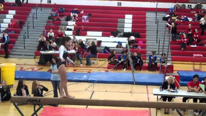 Maine West's Jessica Bonilla on beam