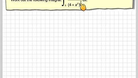 Definite integral using trigonometric substitution 02