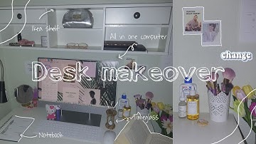 2022 Desk Makeover | Setup + Unboxing, 🪴Hp 24 All in One Pc🪴