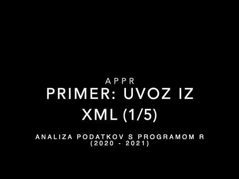 APPR - 70 - Primer: Uvoz iz XML (1 od 5)