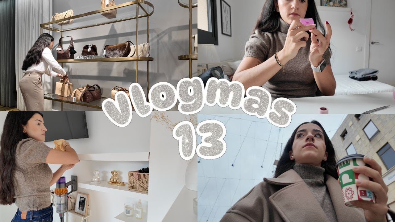 VLOGMAS 13🎄🎅🏻 | abrimos paquete juntos, el tiempo está loco y tocan uñas navideñas