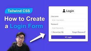 How To Make Login Page Using Tailwind | Create Login Form Using Tailwind CSS For Beginners