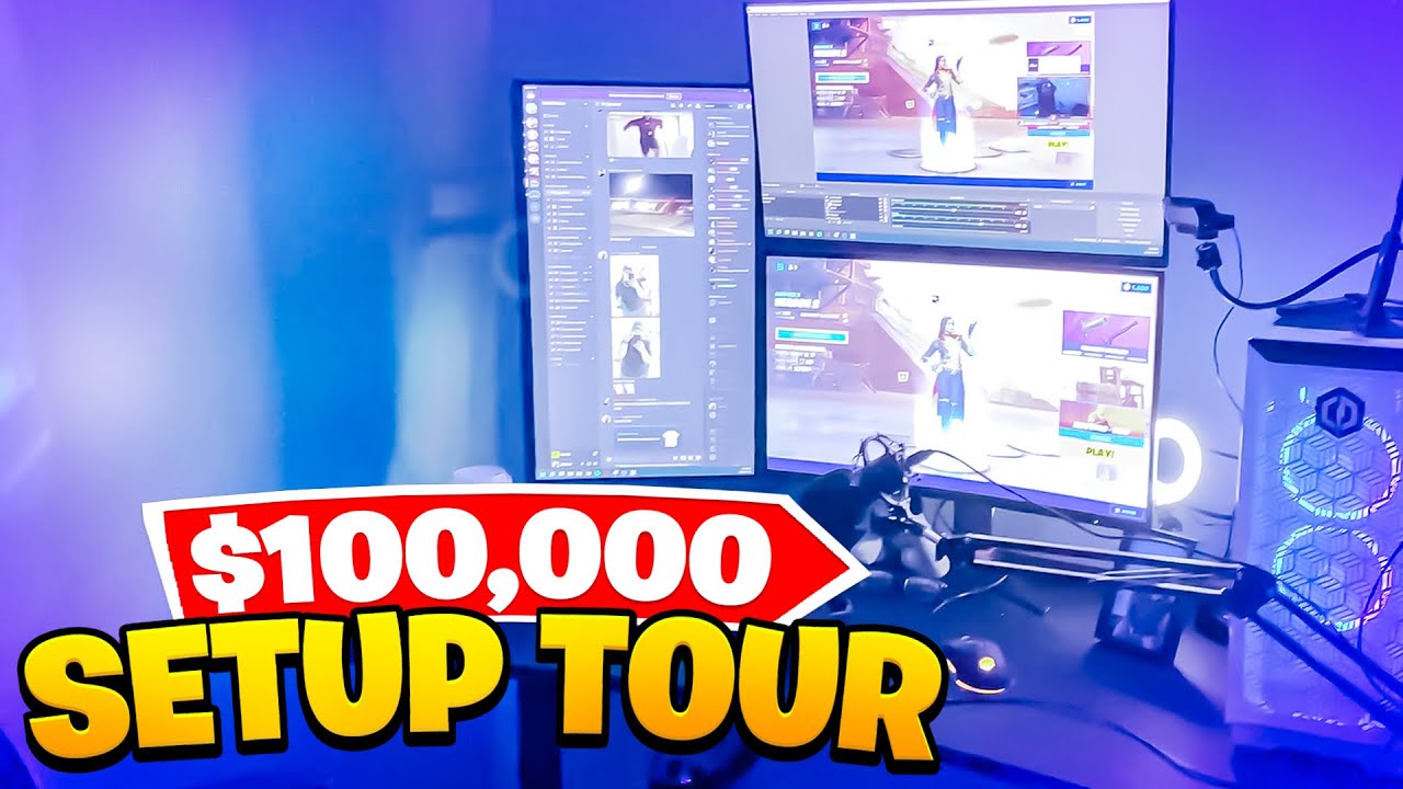 Six Figures $100,000 Gaming Setup Tours!