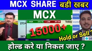 MCX share latest news today analysis MCX share latest news target tomorrow buy or not ?