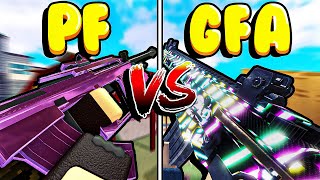 Phantom Forces vs Gunfight Arena in ROBLOX