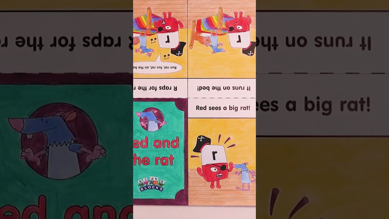 Red and the Rat - An Alphablocks Story | Learn to Read and Spell for Kids | Alphablocks #shorts
