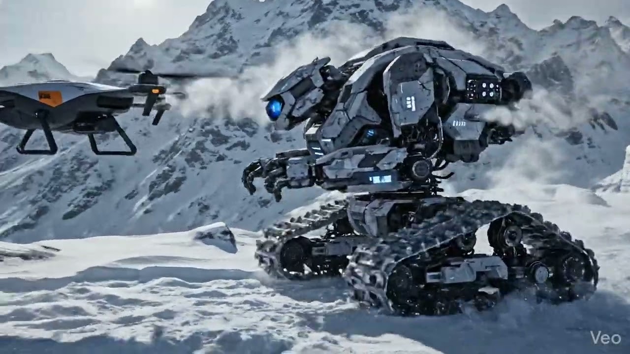 Drone and Robot Soldier Duty at Himalaya Places.