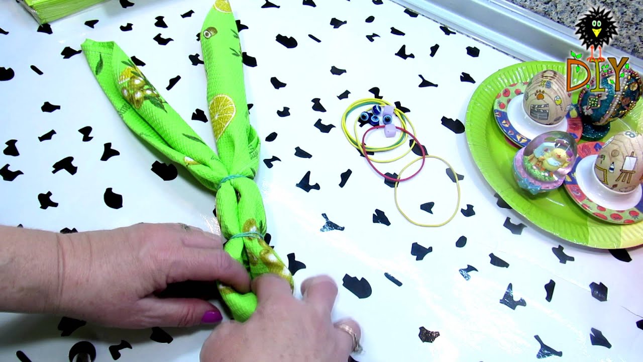 Easy DIY Easter Bunnies Out Of Towel How To Make Cute Easter Bunny