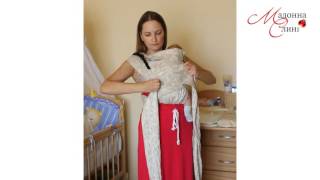 Как носить новорожденного в май-слинге