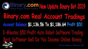 Binary com Real Account Tradings 3 Minutes $50 Profit Auto Robot Software রিয়েল অ্যাকাউন্ট ট্রেনিং