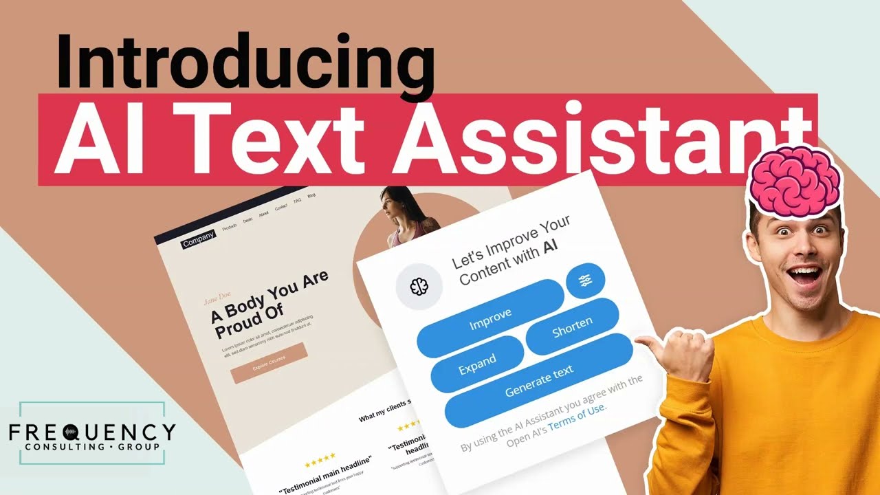 Build Your Pages With AI Text Assistant ChatGPT in Frequency