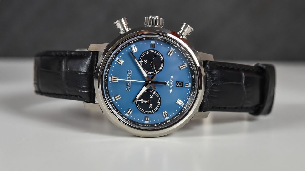 Seiko Prospex Speedtimer Chronograph Blue Dial SRQ039J1 - YouTube