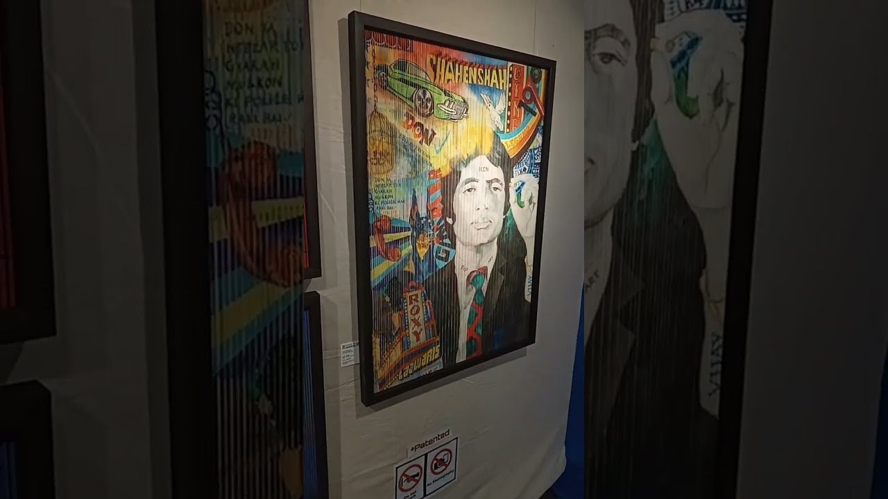 VIew of patented " KINETIC ART" paintings at " INDIA ART FESTIVAL 2023"