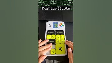 Swift Block WiSlide Klotski Level 5 Solution