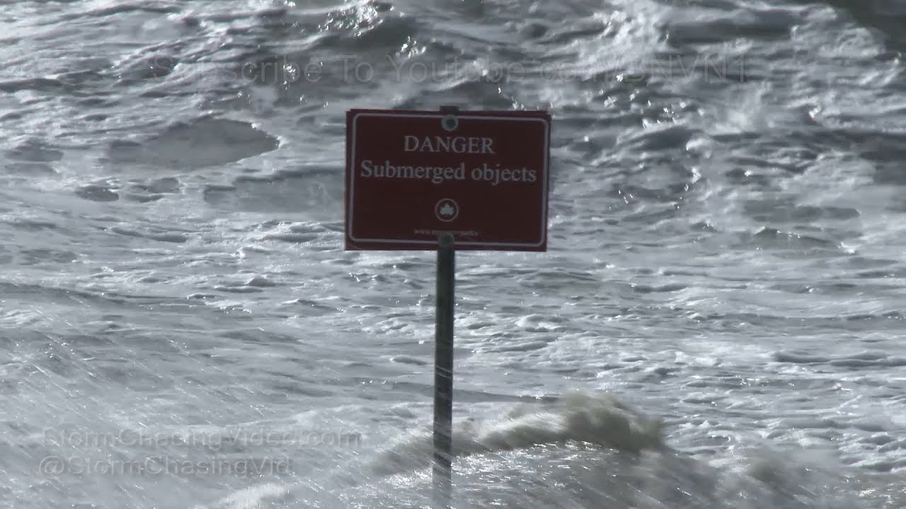 Rockaway, NY Powerful Gales & Beach Erosion - 10/24/2017