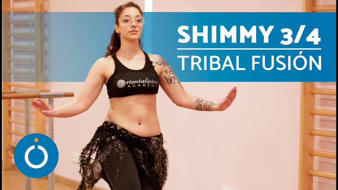 SHIMMY 3/4 en TRIBAL FUSIÓN para PRINCIPIANTES 💫 Cómo hacer Hagala en Belly Dance