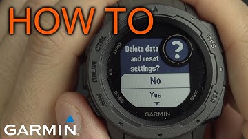 How to Factory Reset Garmin Instinct Watch